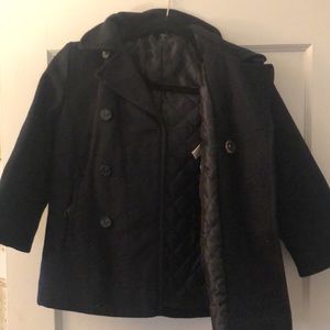 Boys navy pea coat